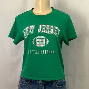 Green New Jersey Graphic T-Shirt